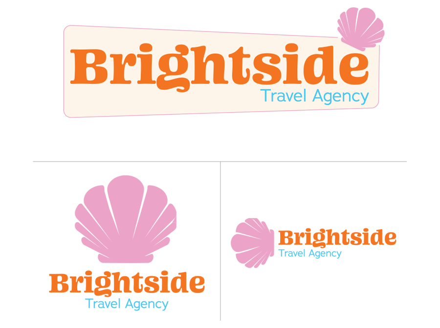 Brightside – Pre-Made Travel Brand Identity & Logo Kit