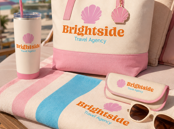 Brightside – Pre-Made Travel Brand Identity & Logo Kit