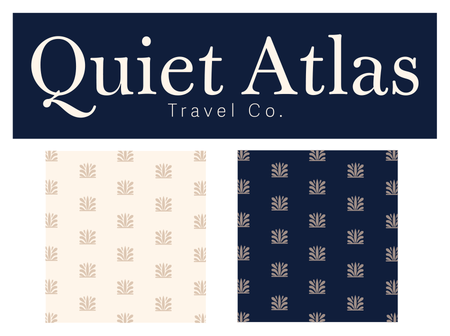 Quiet Atlas – Pre-Made Travel Brand Identity & Logo Kit