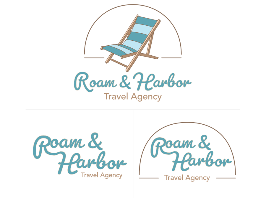 Roam & Harbor – Pre-Made Travel Brand Identity & Logo Kit