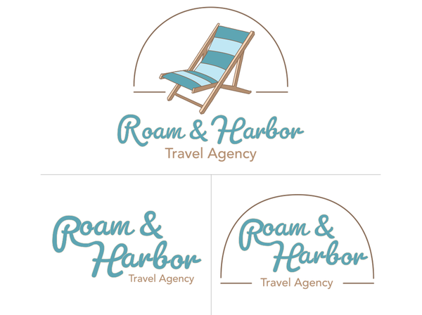 Roam & Harbor – Pre-Made Travel Brand Identity & Logo Kit
