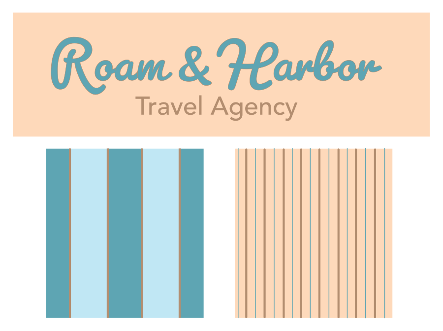 Roam & Harbor – Pre-Made Travel Brand Identity & Logo Kit